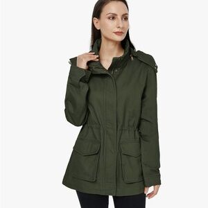 NWOT Green Utility Jacket, S